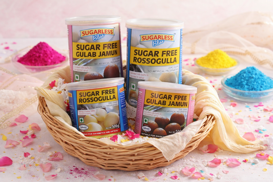 Sugar Free Rossogulla & Gulab Jamun Combo (4 Packs) | Sugarless Bliss