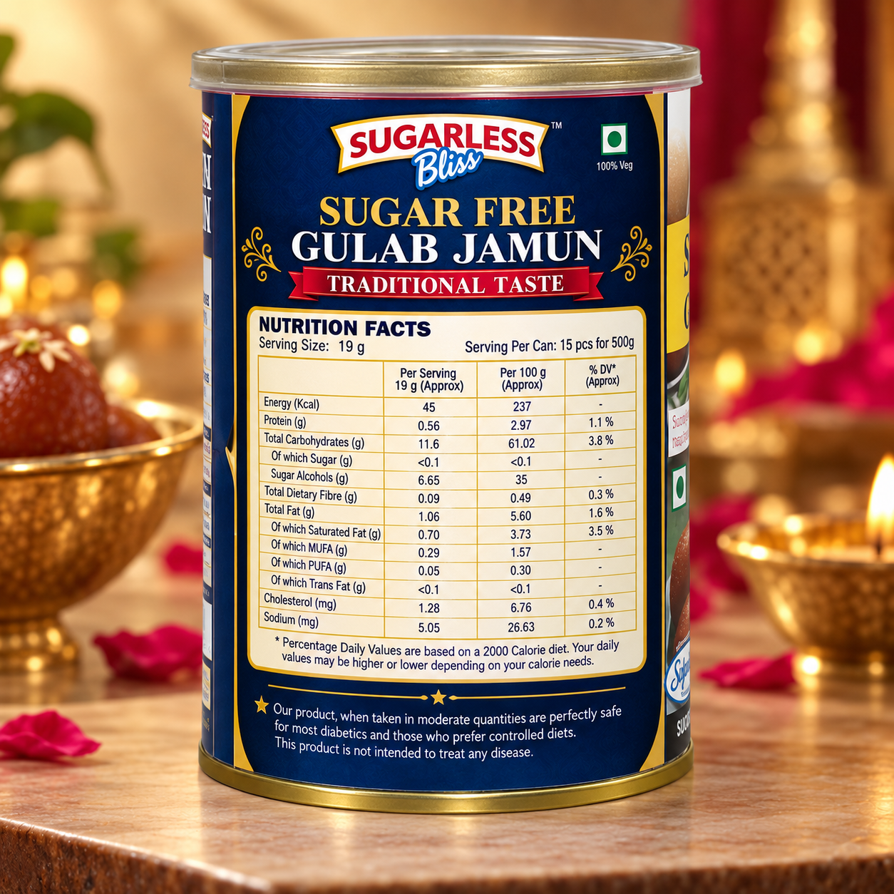 Sugar Free Gulab Jamun Balls (500)g | Sugarless Bliss