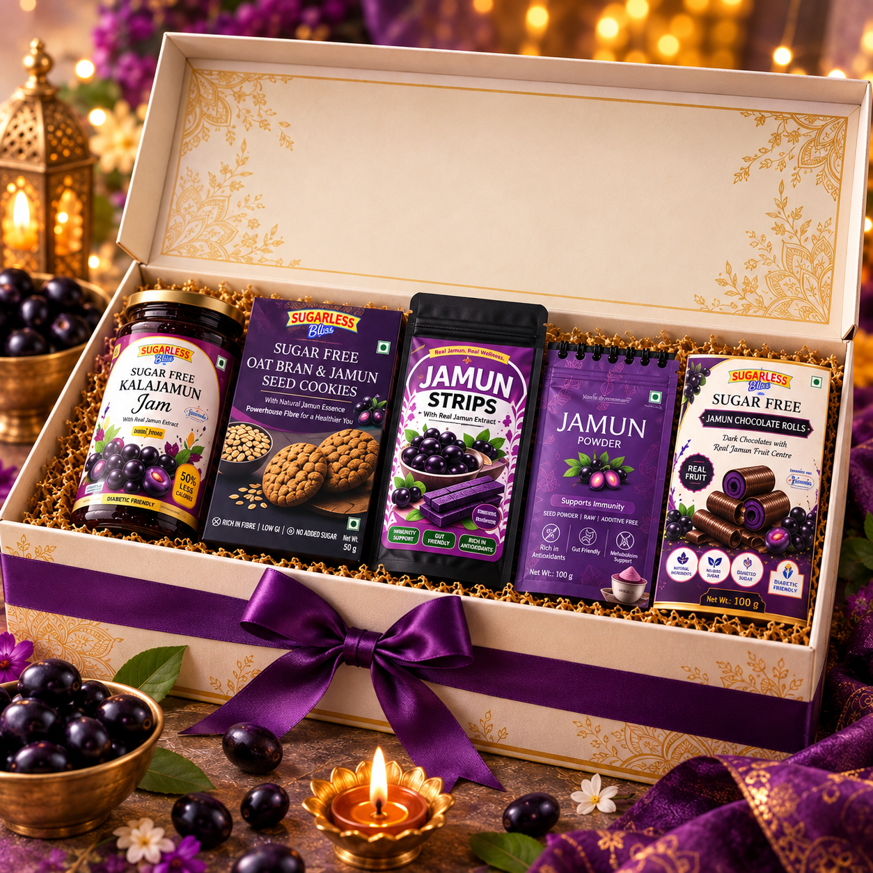 Jamun Special Combo Sugar-Free Jamun Assortment | Premium Diwali Gift Hamper