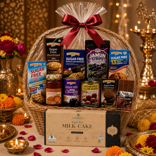 Sugarless Bliss Sugar Free Festive Gift Hamper | Premium Diabetic Friendly Gift Basket