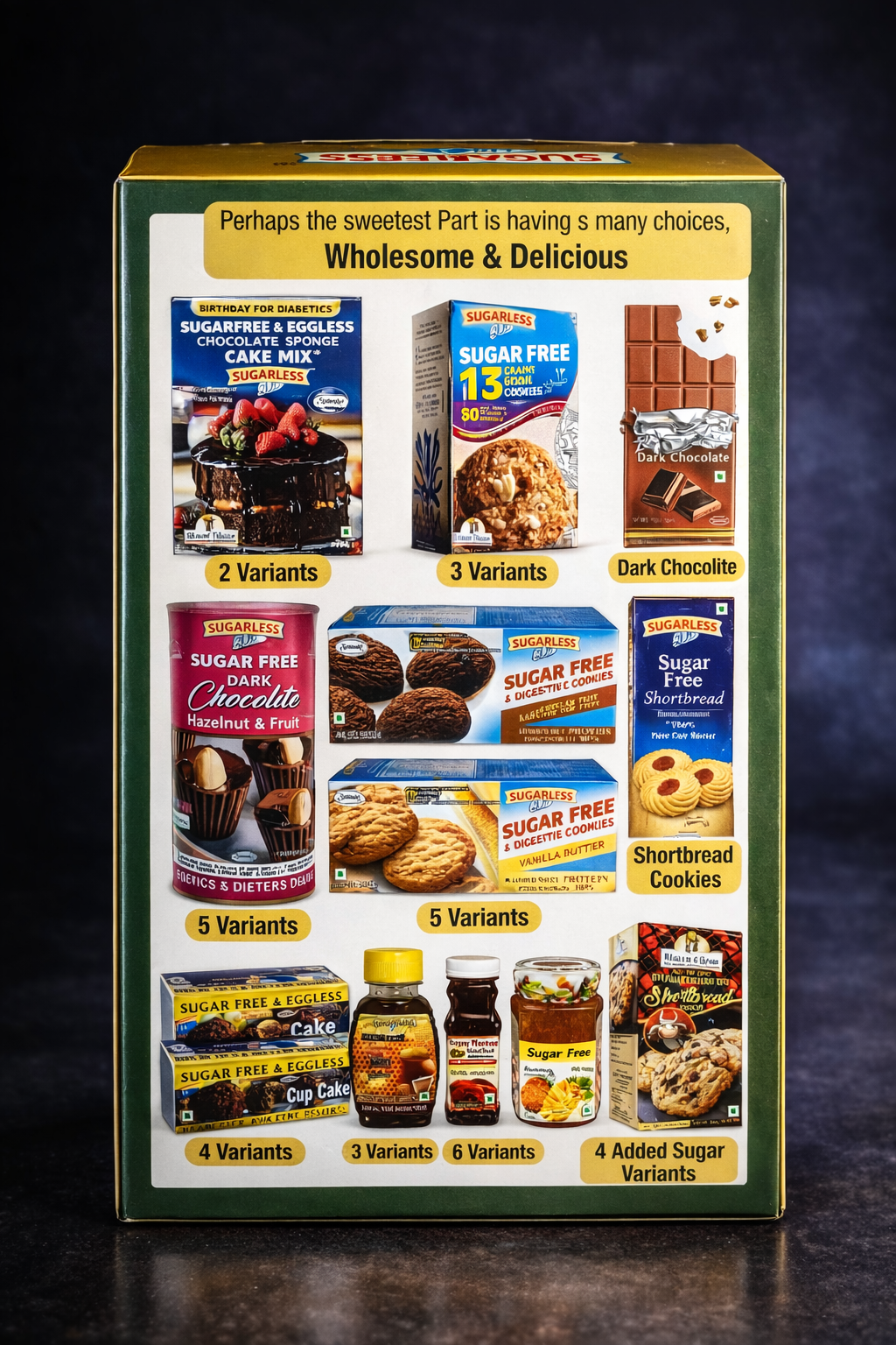 Sugarless Bliss Sugar Free Oat Bran & Jackfruit Seed Cookies | Sweetened with Splenda | Cardamom & Saffron Flavor | 200g