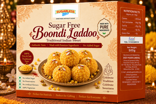 Sugar Free Traditional Boondi Laddoo (500g) |Sugarless Bliss