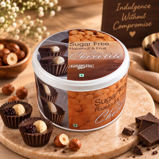 Sugar Free Hazelnut & Fruit Dark Chocolite 500g | Sugarless Bliss