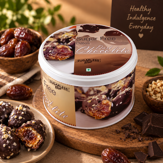 Sugar Free Date & Hazelnut Dark Chocolite (250)g | Sugarless Bliss