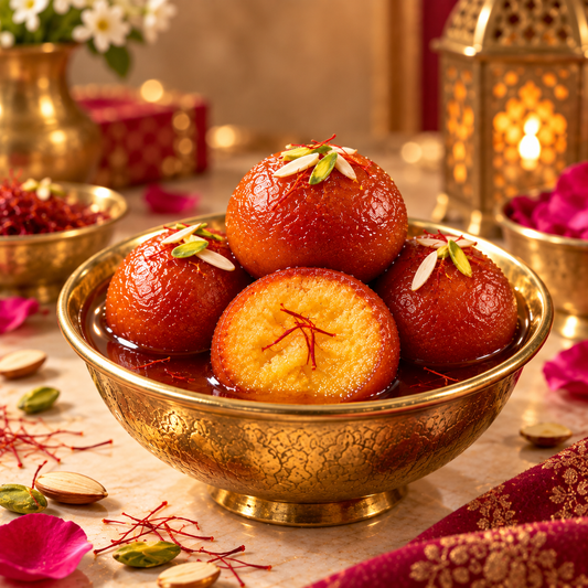 Sugar Free Kesariya Gulab Jamun Suitable for Dieters & Diabetics | 500g | Sugarless Bliss