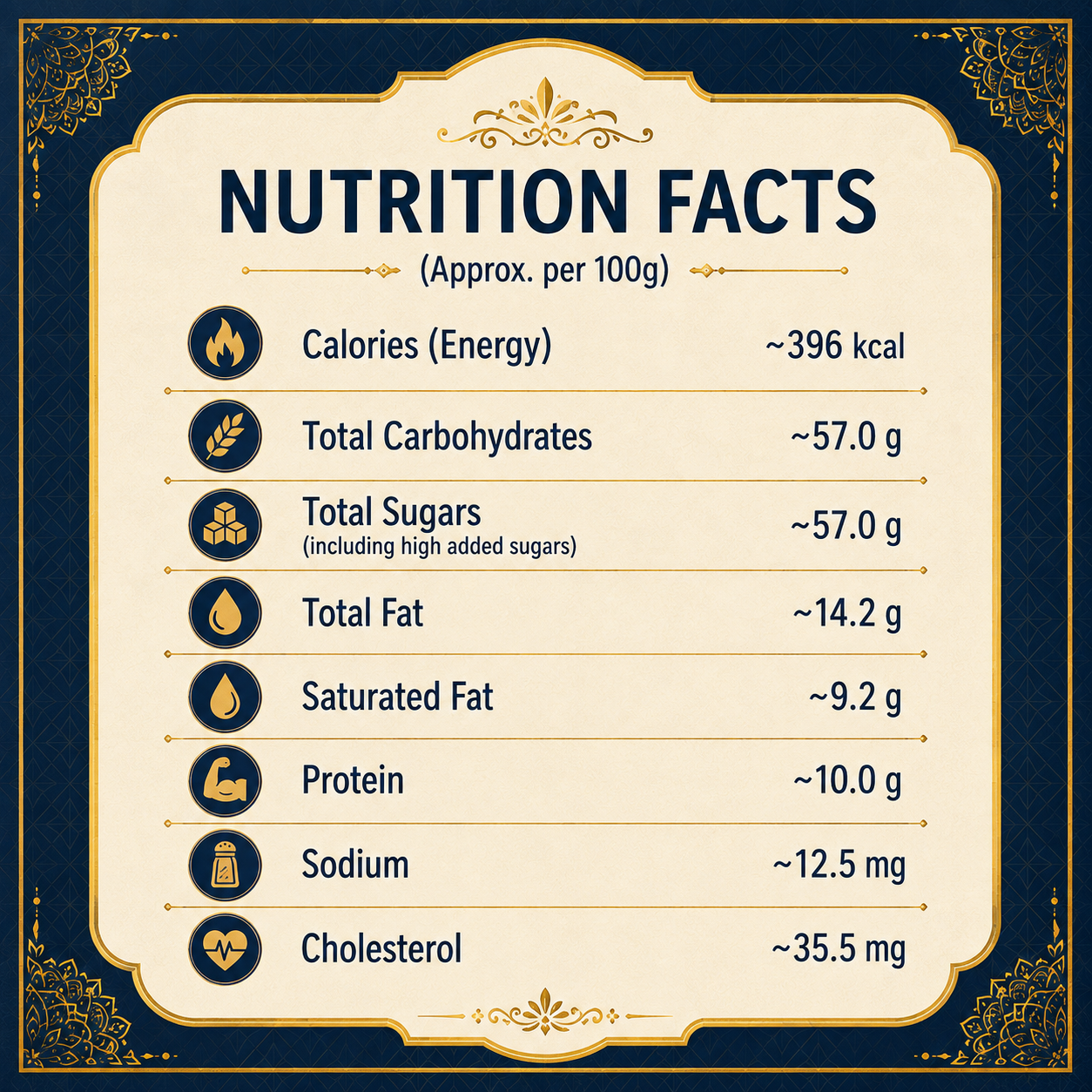 Sugarless Bliss Sugar Free Milk Cake 500g | No Added Sugar Milk Mithai | Soft & Delicious