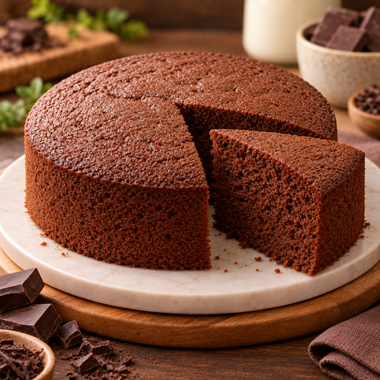 Sugar Free & Eggless Chocolate Sponge Cake Mix - BAKES (500)g | Sugarless Bliss