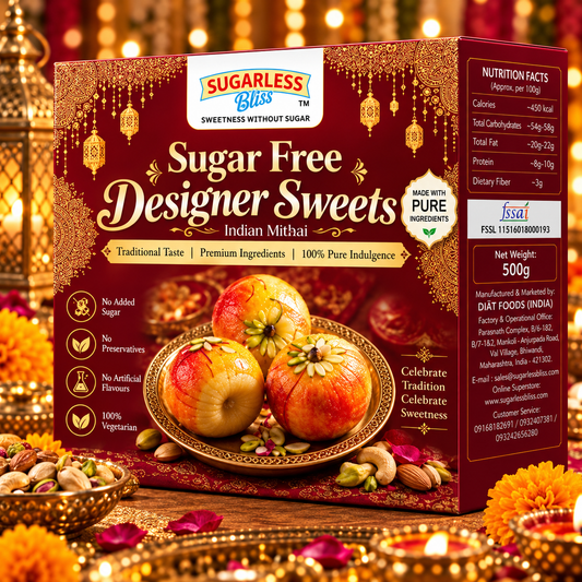 Sugar Free Designer Sweets indian Mithai | Sugarless Bliss