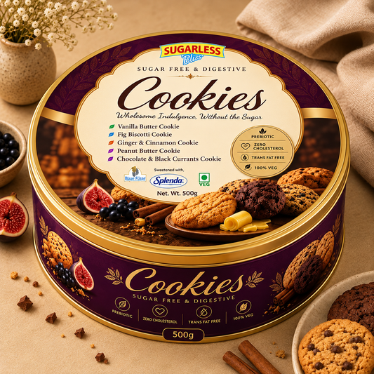 Sugar Free Assorted Cookies – (250)g  | Sugarless Bliss