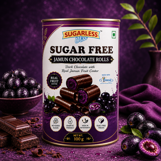 Jamun Chocolate Delight 100g (Sugar Free & Diabetic Friendly) | Sugarless Bliss