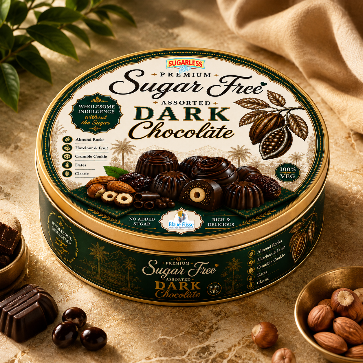Sugar Free Assorted Dark Chocolites (250)g | Sugarless Bliss