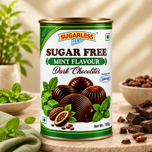 Sugar Free Dark Chocolite - Mint Delight | Sugarless Bliss