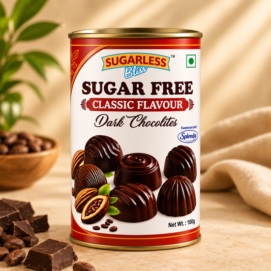 Sugar Free Dark Chocolite - Classic Delight | Sugarless Bliss