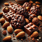 Sugar-Free Almond Rock Dark Chocolate | Sweetened with Splenda- 250g