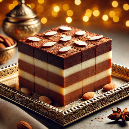 "Delicious Sugar-Free Seasonal Burfi (500g)– No Added Sugar Treat!-Indian Mithai"