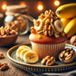 Sugar-Free & Eggless Banana Walnut Cupcake – Healthy Treat- 160g