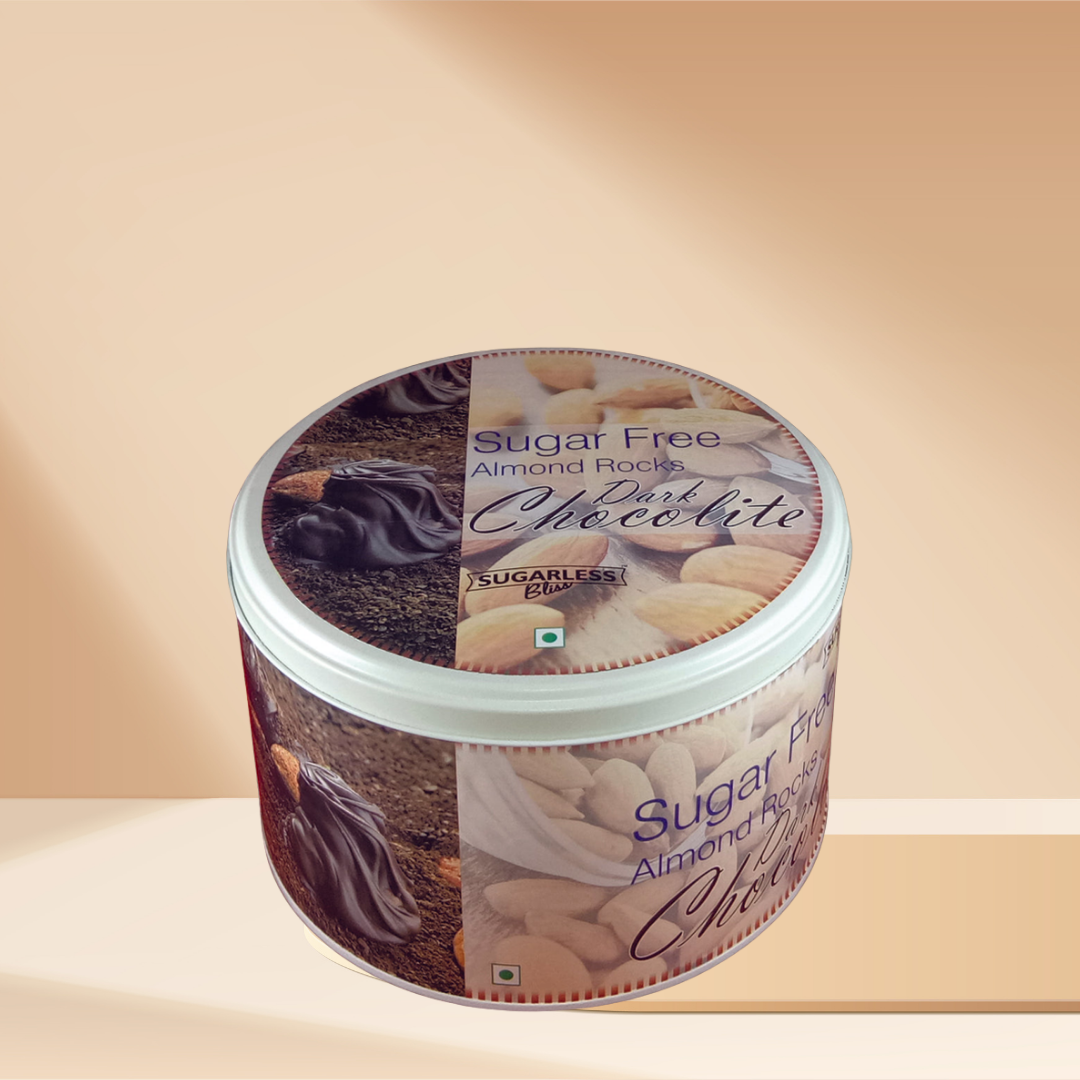 Sugar-Free Almond Rock Dark Chocolate | Sweetened with Splenda - 500g