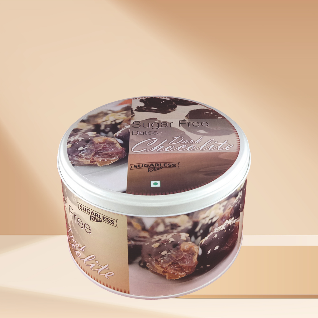 Sugar-Free Date & Hazelnut Dark Chocolite | No Sugar Added-250g