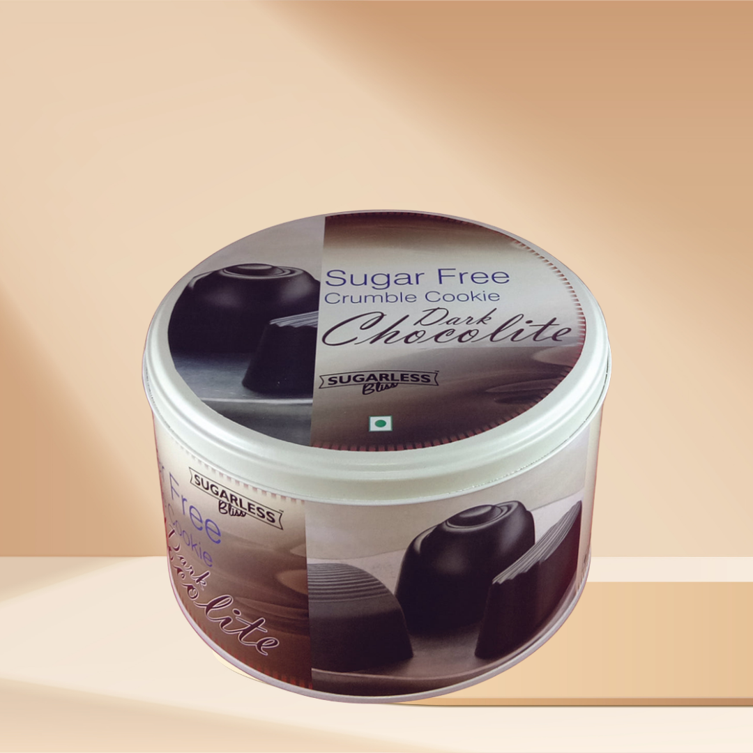 Sugar-Free Crumble Cookie Dark Chocolite | No Sugar Added-500g
