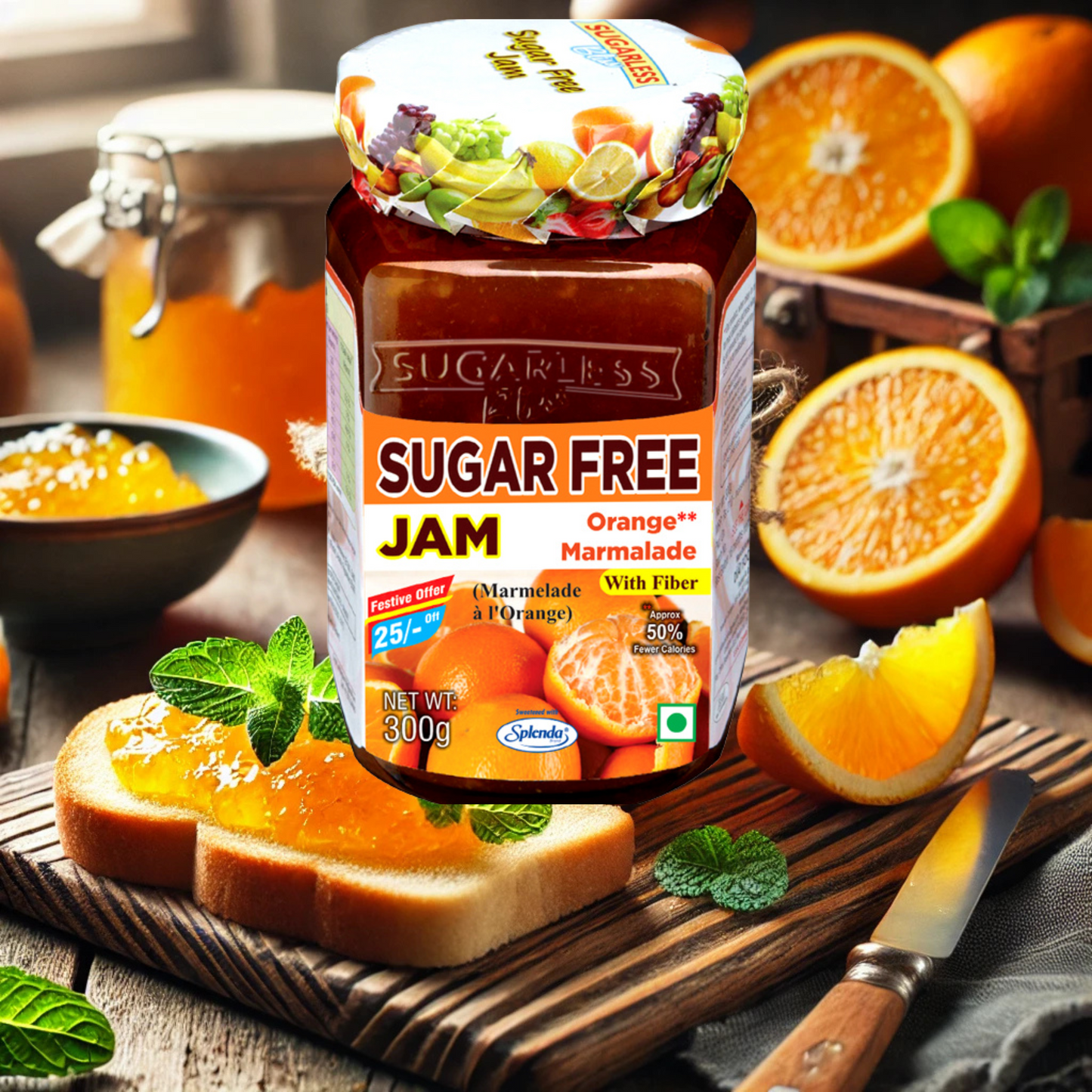 Sugar Free Orange Marmalade Jams | Diabetics Splenda Dessert