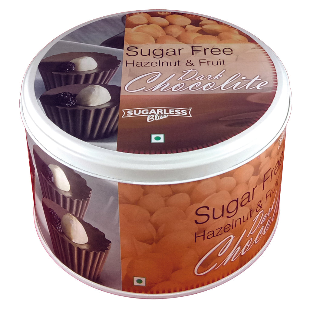 Sugar Free Hazelnut & Fruit Dark Chocolate-250gm