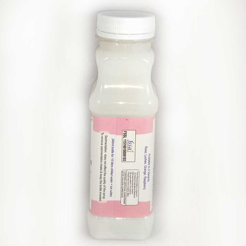 Sugar-Free Rose & Lychee Sharbat | Refreshing 300gX2 Syrup