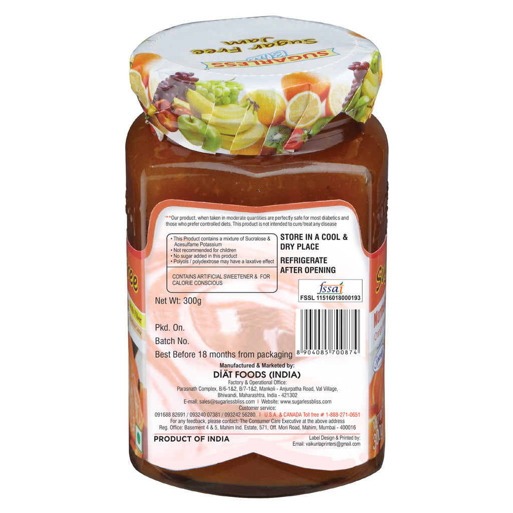 Sugar-Free Jam Twin Pack - Orange Marmalade & Pineapple Jam