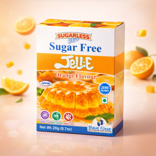 Sugarless Bliss Sugar Free Jelly Mix Orange Flavour | Zero Calories | Keto & Gluten Free | 20g