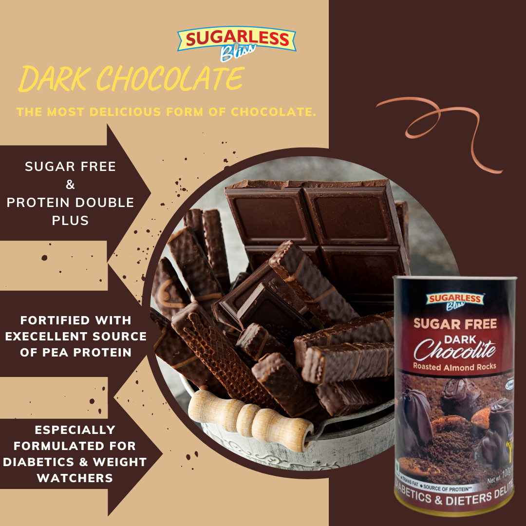 Sugar-Free Dark Chocolite - Roasted Almond Delight