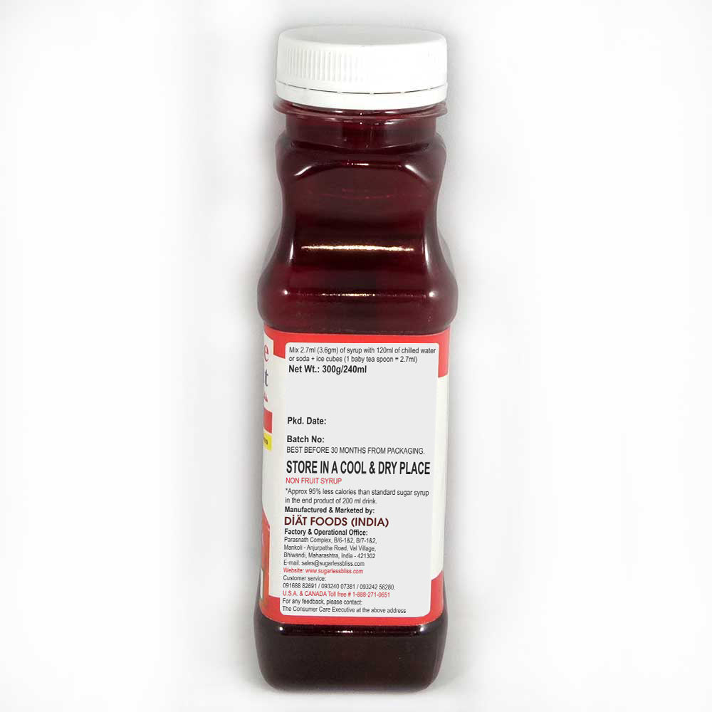 Sugar-Free Rose & Raspberry Sharbat (Syrup) – 300g x 2  | Diabetic-Friendly | No Added Sugar | Summer Refreshing Drink