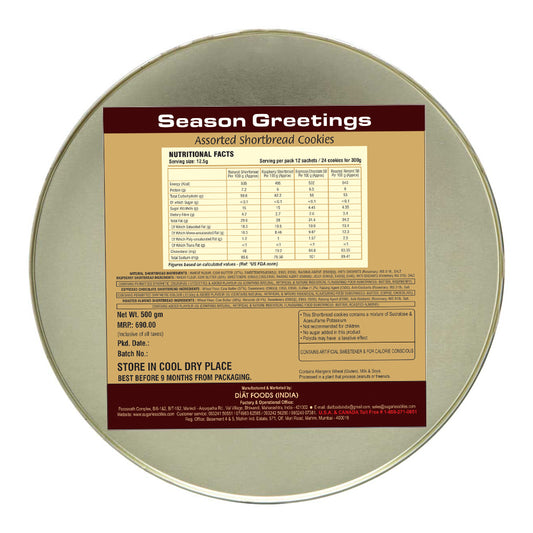 Sugar Free Assorted Shortbread-(250)g | Sugarless Bliss