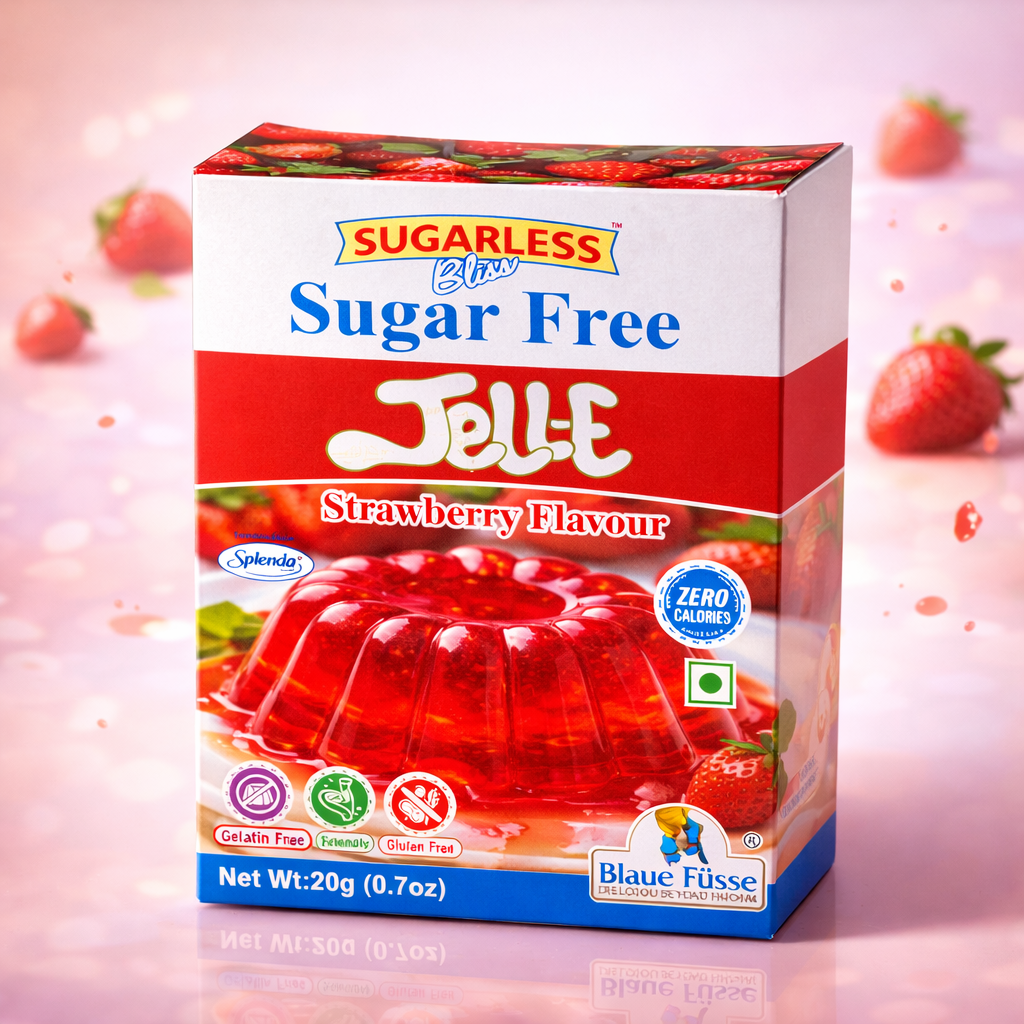 Sugarless Bliss Sugar Free Jelly Mix Strawberry Flavour | Zero Calories | Keto & Gluten Free | 20g