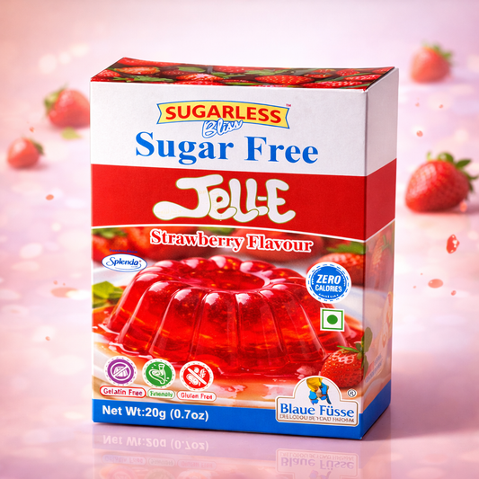 Sugarless Bliss Sugar Free Jelly Mix Strawberry Flavour | Zero Calories | Keto & Gluten Free | 20g