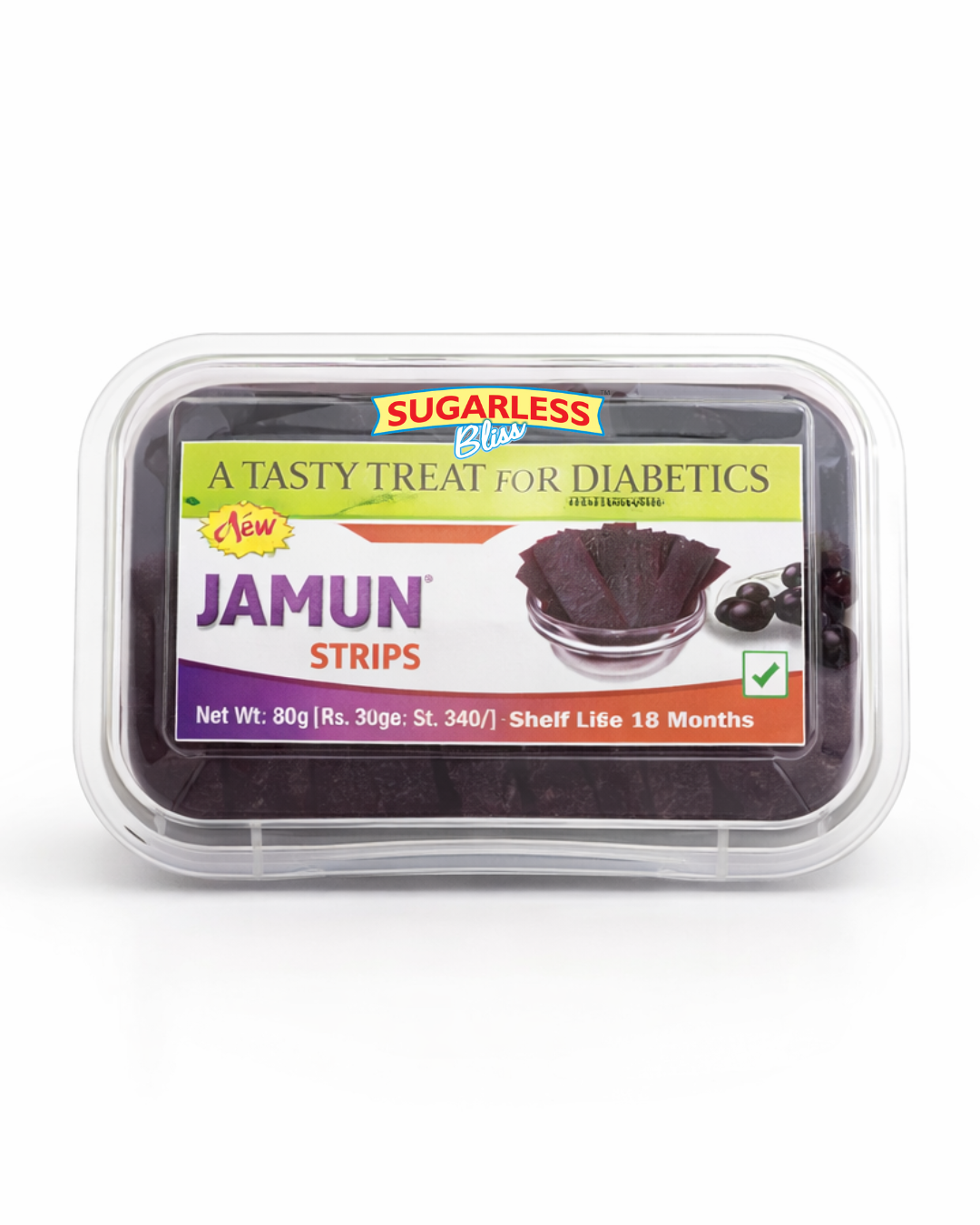 Jamun Strips 100% Pure Sugar-Free - No Added Color | Pack of 3