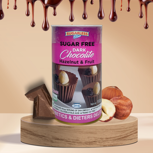 Sugar-Free Dark Chocolite - Hazelnut & Fruit Delight