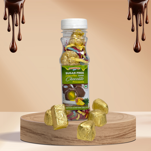Sugar Free Centered Filled Dark Chocolite (Pineapple Flavour)