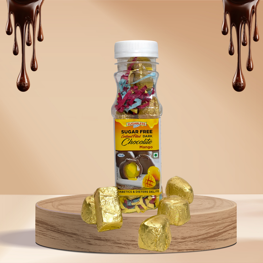Sugar Free Centered Filled Dark Chocolite (Mango Flavour)