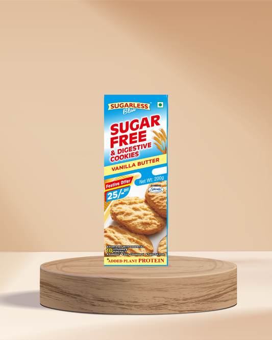 Sugar Free Festive Gift Hamper - Sharbat, Sweets & Cookies Combo | Sugarless Bliss