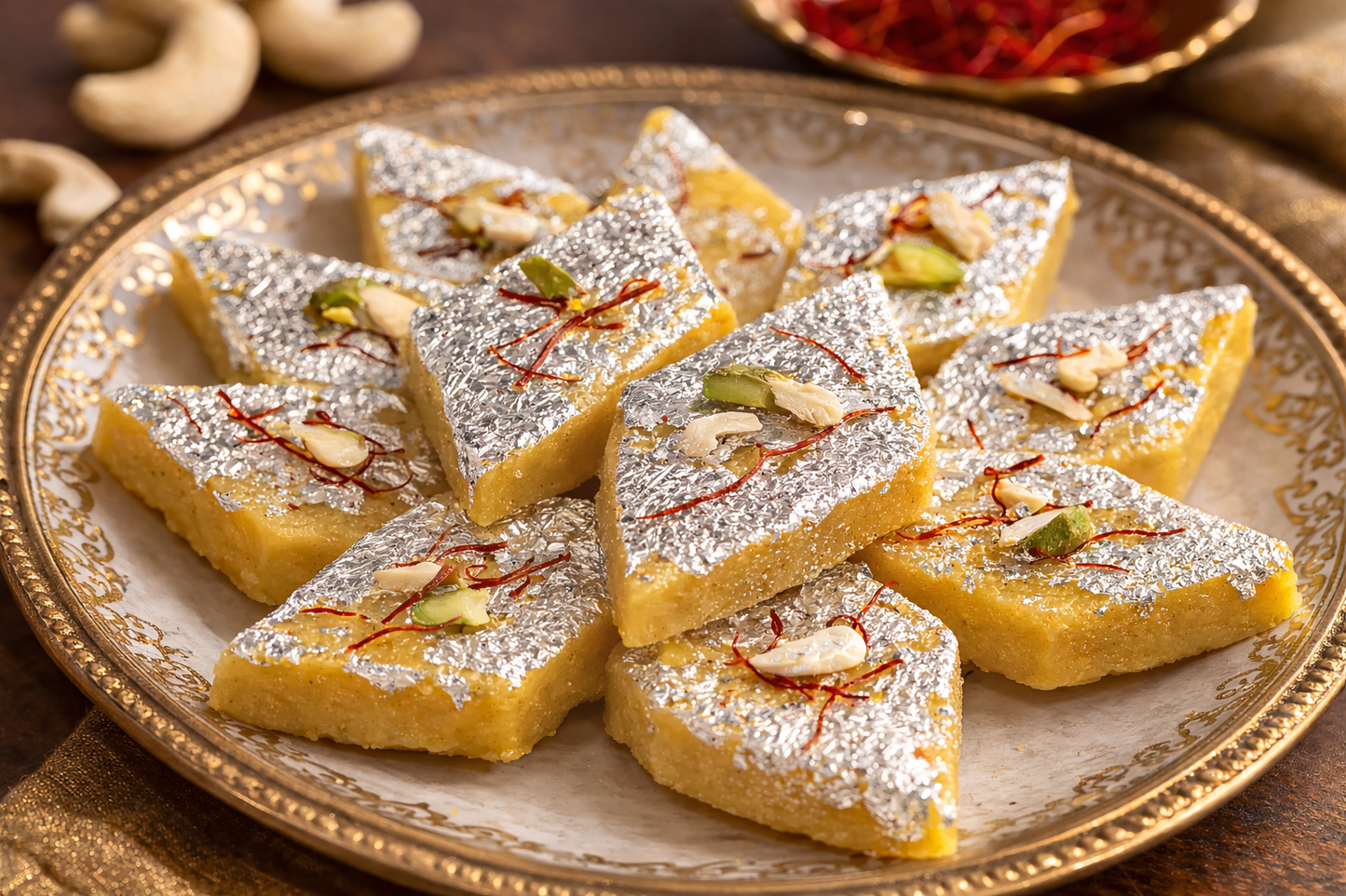 Exquisite Sugar Free Kesar Peda (500g) – Authentic Indian Mithai, Crafted for a Guilt Free Indulgence!