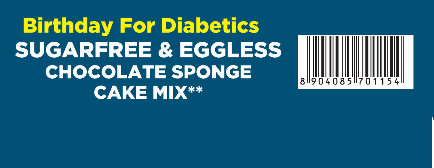 Sugar Free & Eggless Chocolate Sponge Cake Mix - BAKES 500g