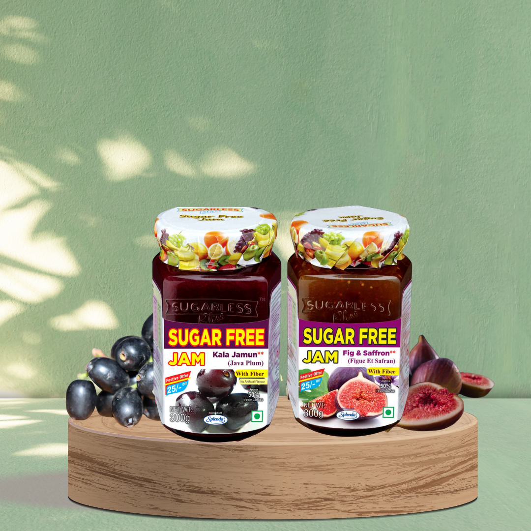 Sugar-Free Kala Jamun & Fig Saffron Jam Combo | Diabetic-Friendly