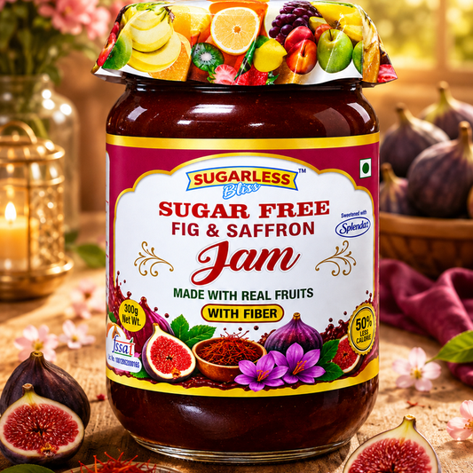 Sugar Free Fig & Saffron Jam (300)g | Sugarless Bliss