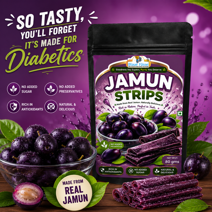 Sugar Free Jamun Strips - 100% Natural and Diabetes Friendly | Sugarless Bliss