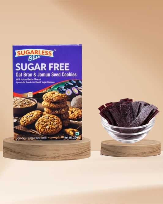 Sugarless Bliss Jamun Wellness Combo | Sugar Free Jamun Cookies & Jamun Strips | No Added Sugar | Healthy Snack Pack