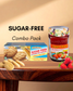 Sugar Free Strawberry & Rose Jam & Vanilla Butter Cookies Combo