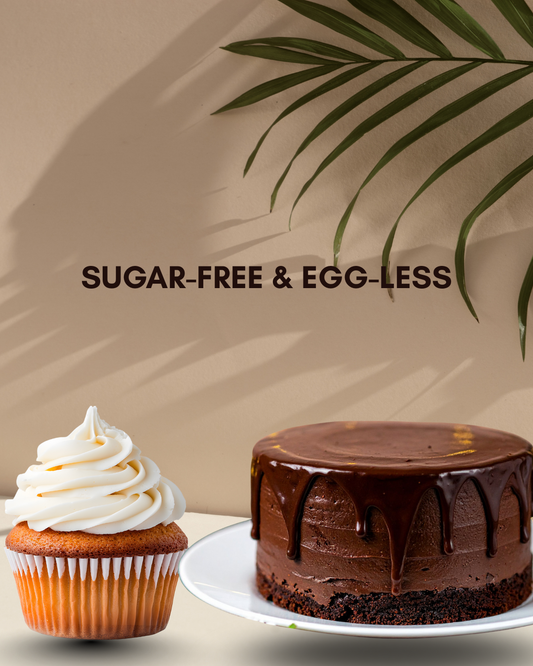 Sugar-Free Choco Cake Mix(500g)–Vanilla Cupcake (160g) Delight Combo