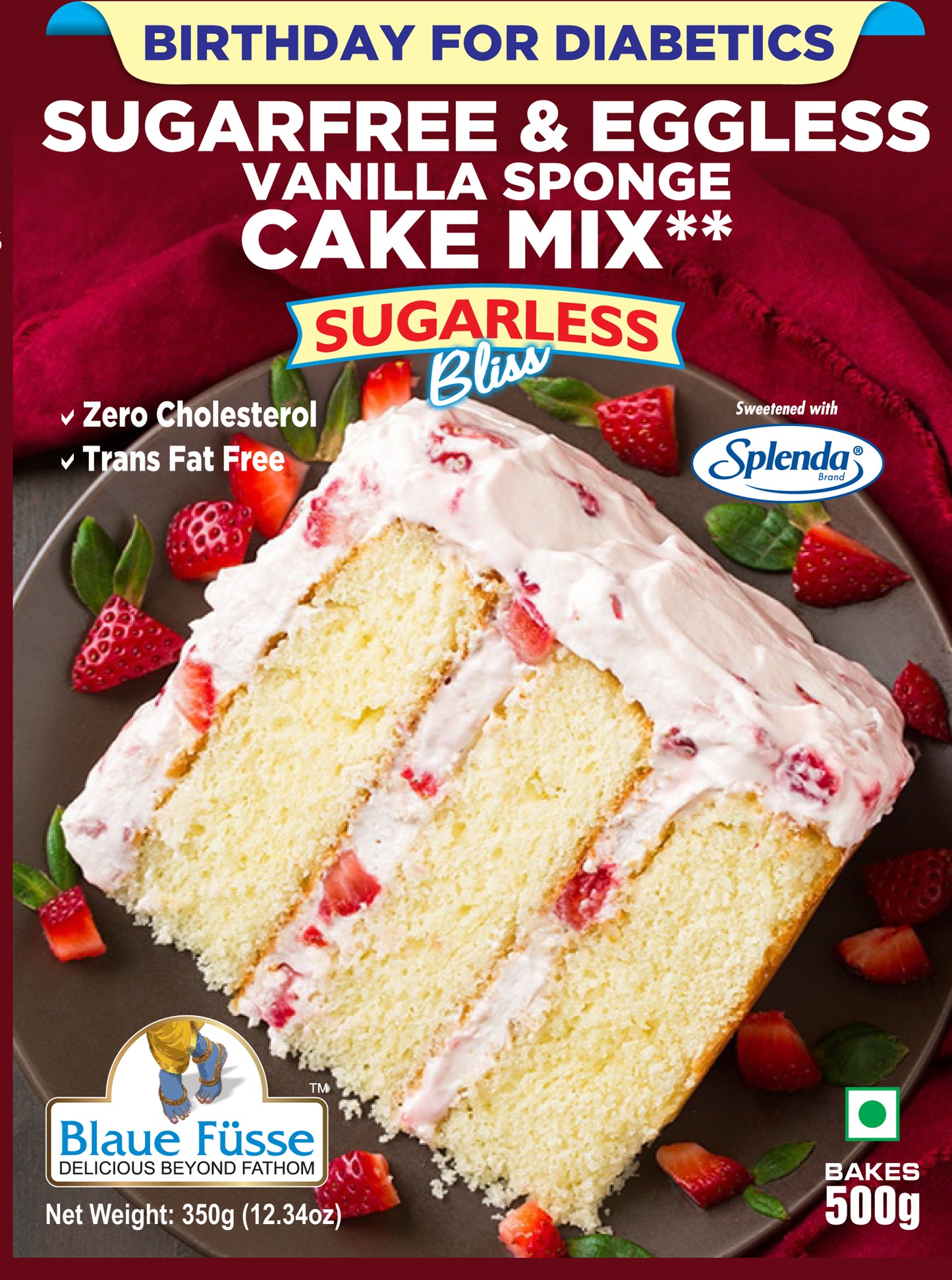 Sugar-Free & Eggless Vanilla Cake + Choco Black Currant Cupcake Combo