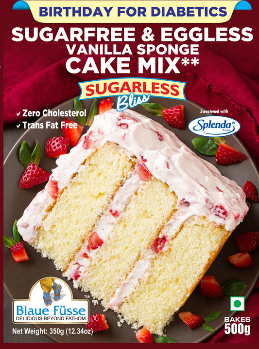 Sugar-Free & Eggless Vanilla Cake + Choco Black Currant Cupcake Combo