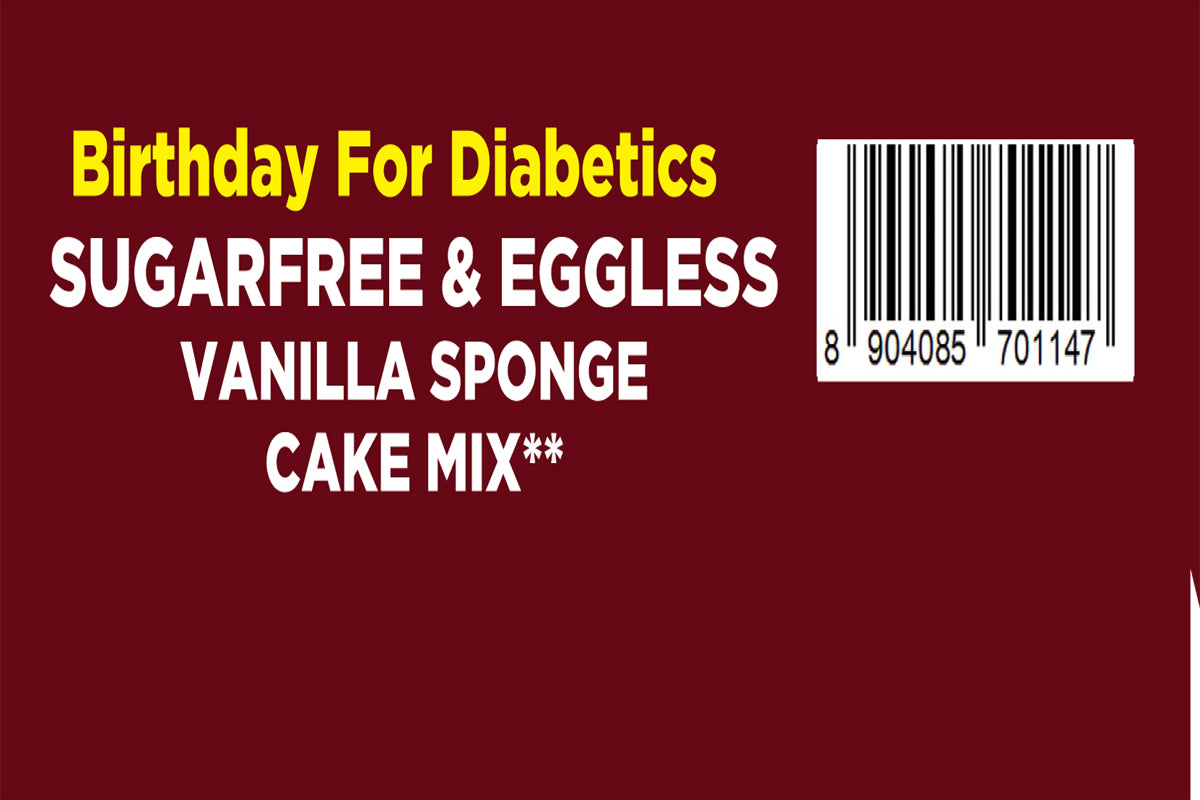 Sugar Free & Eggless Vanilla Sponge Cake Mix - BAKES 500g