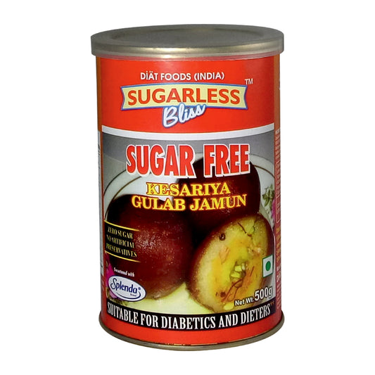 Sugar free kesariya gulab jamun